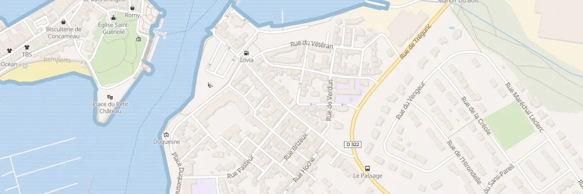 Plan du 31 Rue Mauduit Duplessis à Concarneau