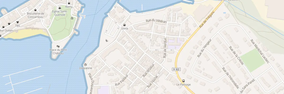 Plan du 27 Rue Mauduit Duplessis à Concarneau