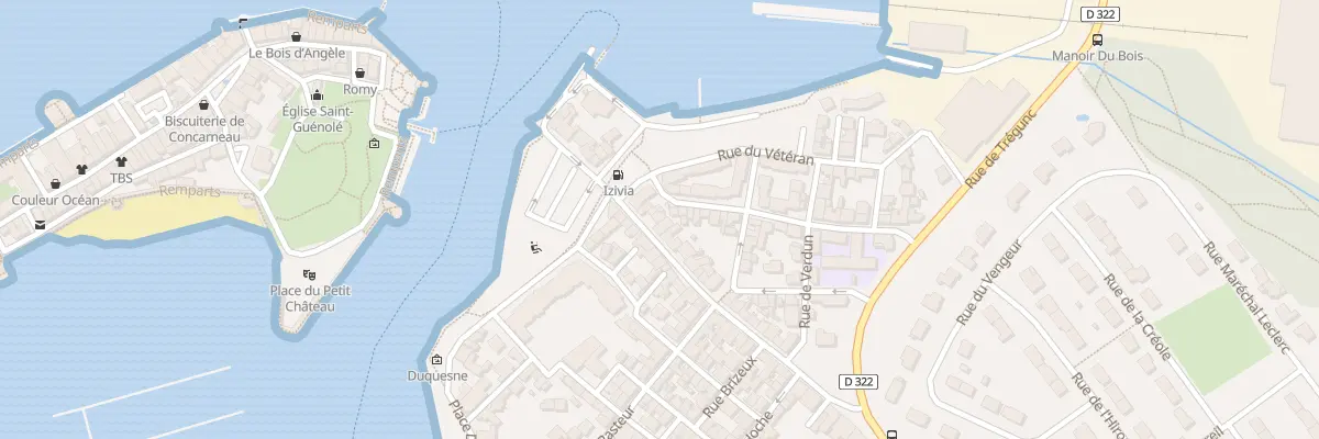Plan du 17 Rue Mauduit Duplessis à Concarneau