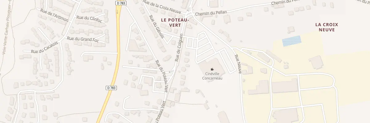 Plan du 8 Rue de Colguen à Concarneau