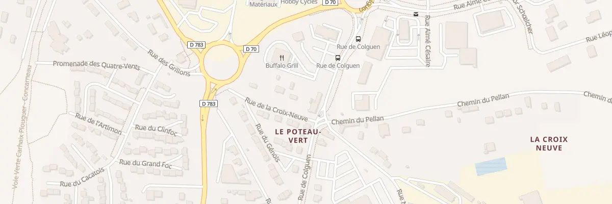 Plan du 7 Rue de Colguen à Concarneau