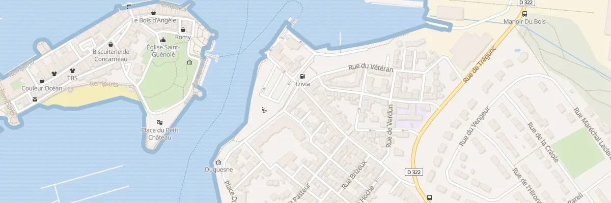 Plan du 6 Rue Mauduit Duplessis à Concarneau