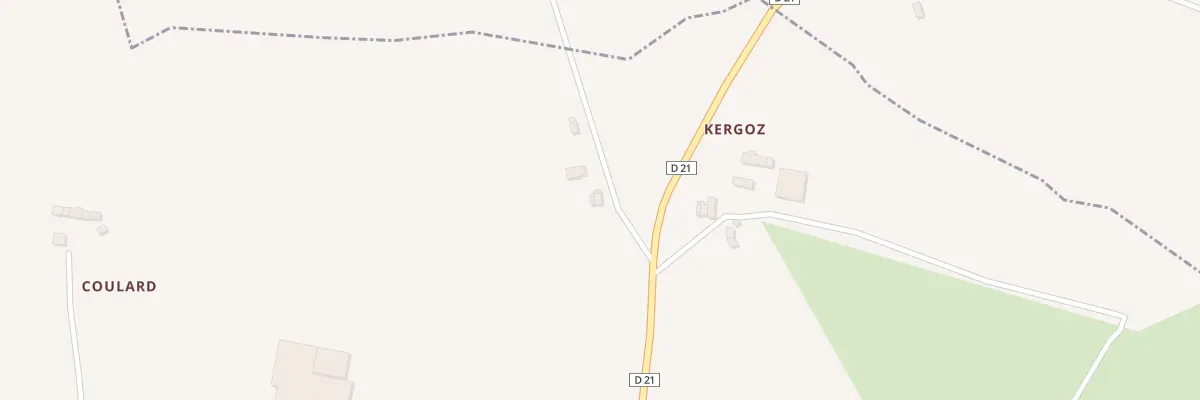 Plan du 5031 Kergoz au Cloître-Pleyben