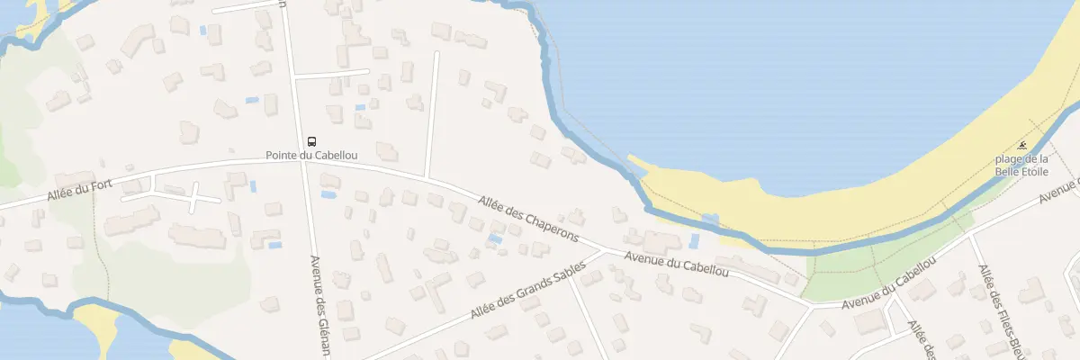 Plan du 6 All des Chaperons à Concarneau