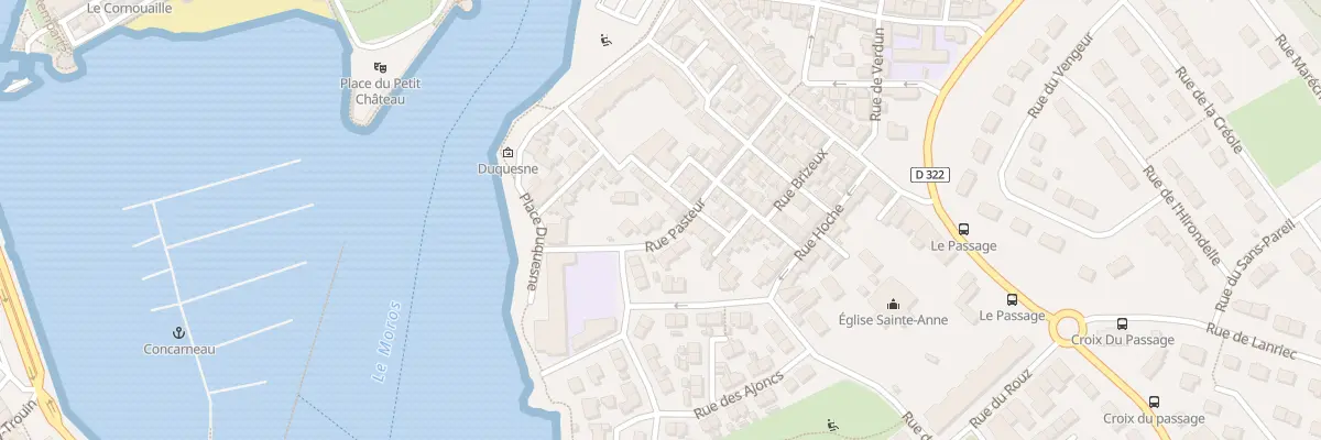 Plan du 17 Rue Pasteur à Concarneau