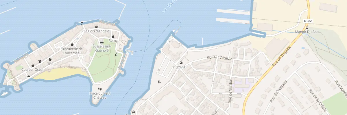 Plan du 7 Rue Mauduit Duplessis à Concarneau