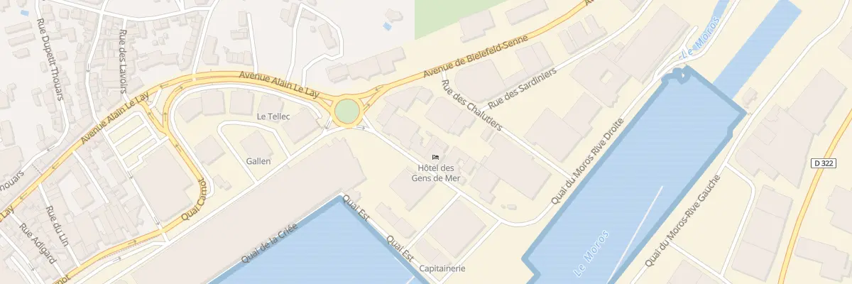Plan du 5 Rue du Port à Concarneau