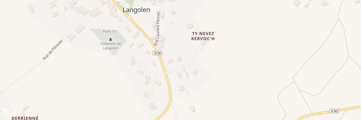 Plan du 5012F Rue de l’Odet à Langolen