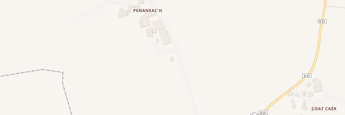 Plan du 147 Penaneach à Lannédern