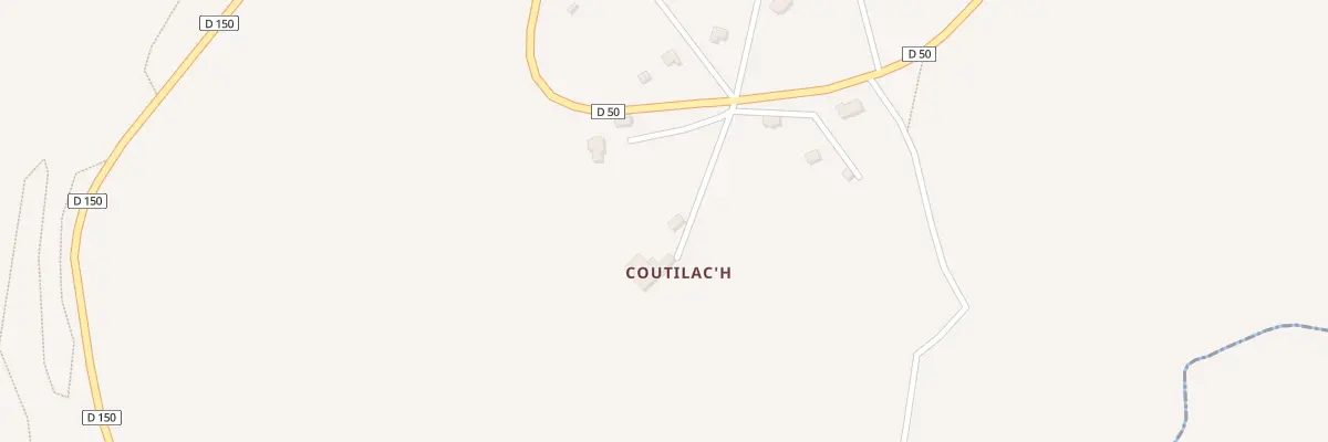 Plan du 56 Goutilac’H à Langolen