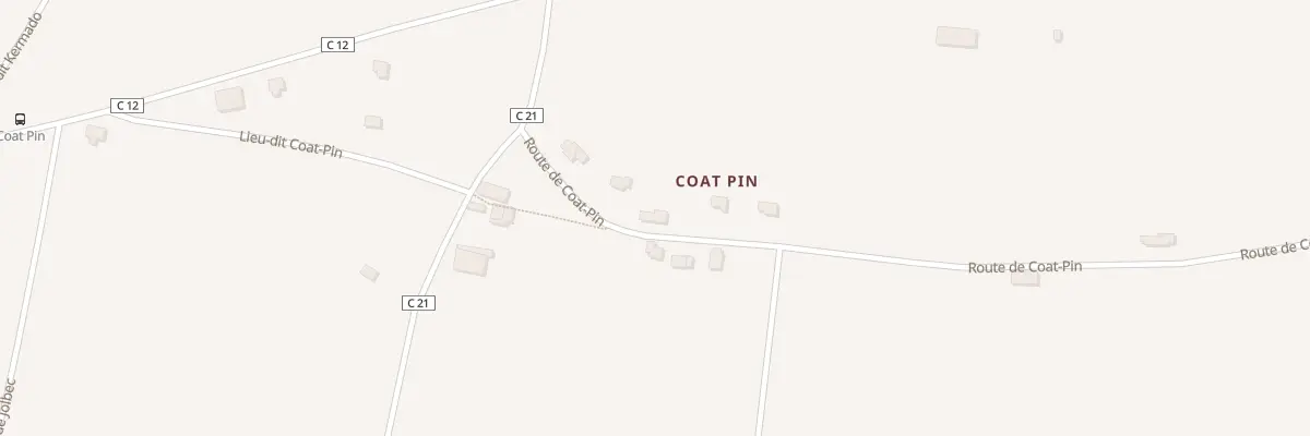 Plan du 6 Coat Pin à Saint-Yvi