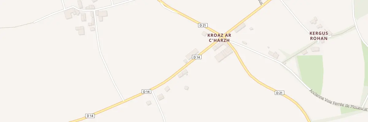 Plan du 110 Croas Ar Hars à Lannédern