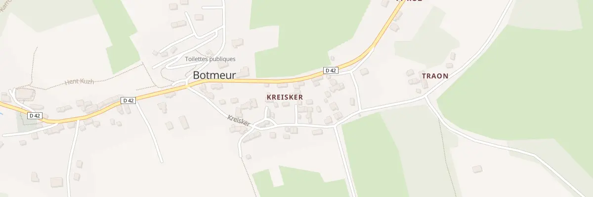 Plan du 23 Kreisker à Botmeur