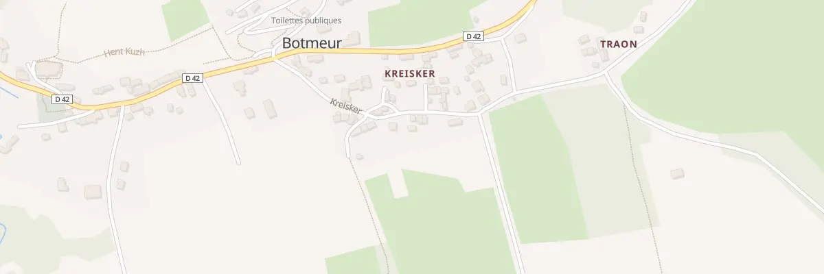 Plan du 127 Creisquer à Botmeur