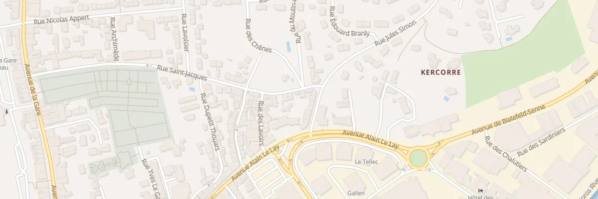 Plan du 30 Rue Saint-Jacques à Concarneau