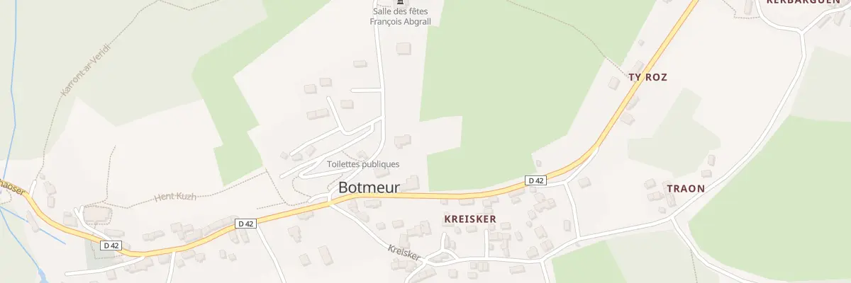 Plan du 1983A Creisquer à Botmeur