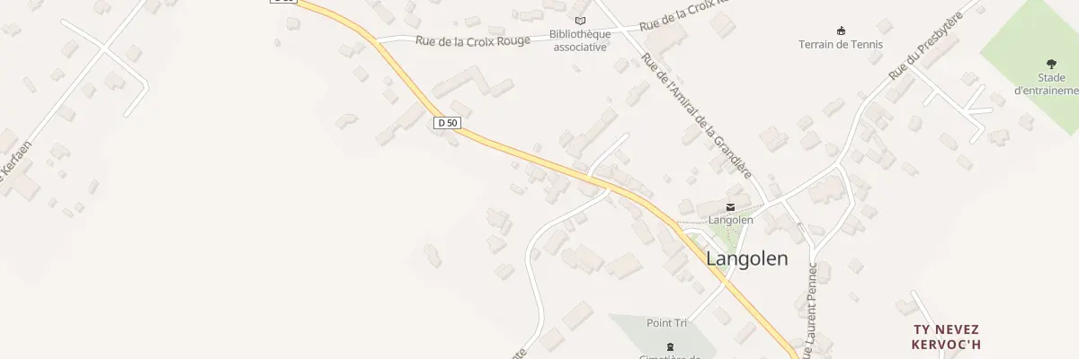 Plan du 13 Rue Marie Kerstrat à Langolen