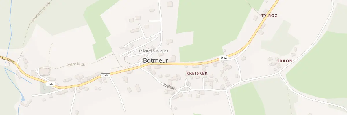 Plan du 107 Creisquer à Botmeur
