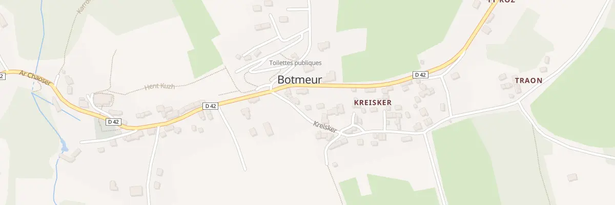 Plan du 104 Creisquer à Botmeur