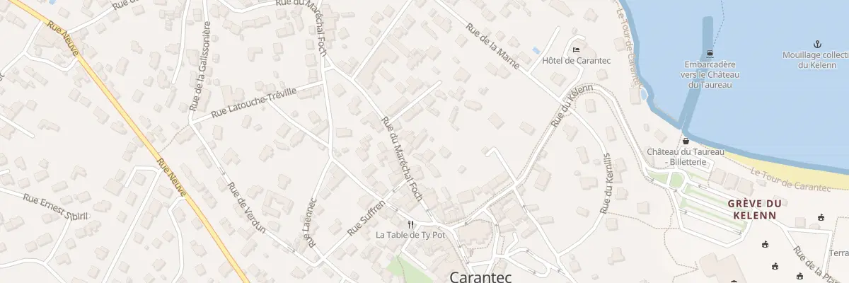 Plan du 15 Rue Marechal Foch à Carantec