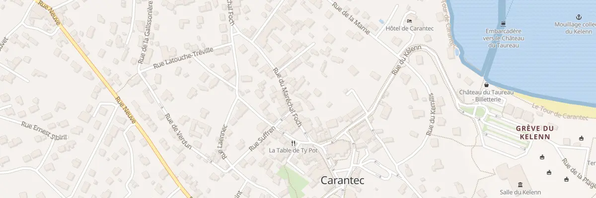 Plan du 13 Rue Marechal Foch à Carantec