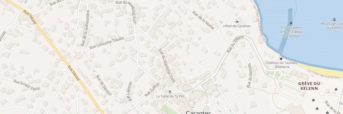 Plan du 19 Rue Marechal Foch à Carantec