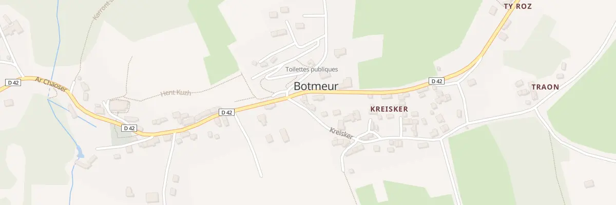 Plan du 104A Creisquer à Botmeur