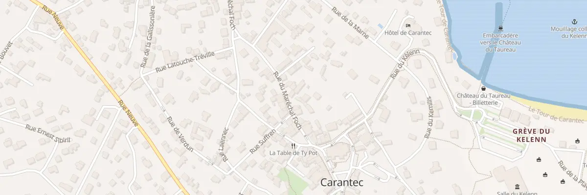 Plan du 17 Rue Marechal Foch à Carantec