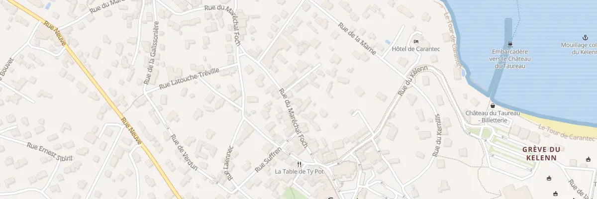 Plan du 21 Rue Marechal Foch à Carantec