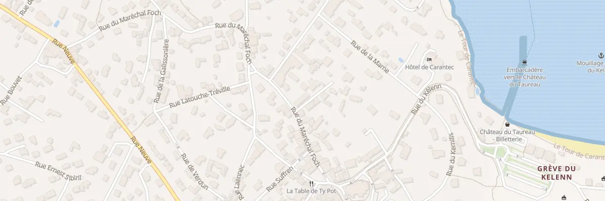 Plan du 25 Rue Marechal Foch à Carantec
