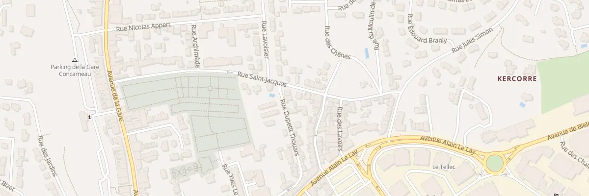 Plan du 76 Rue Dupetit Thouars à Concarneau