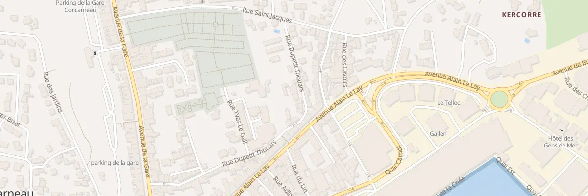 Plan du 41 Rue Dupetit Thouars à Concarneau