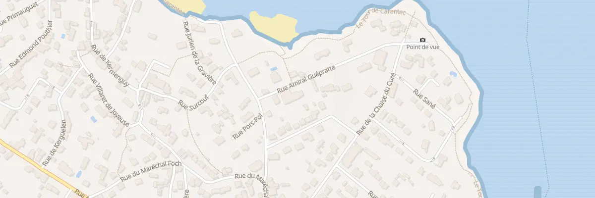 Plan du 6 Rue Amiral Guépratte à Carantec