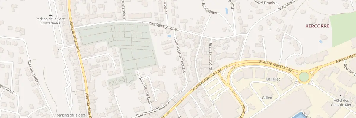 Plan du 51 Rue Dupetit Thouars à Concarneau