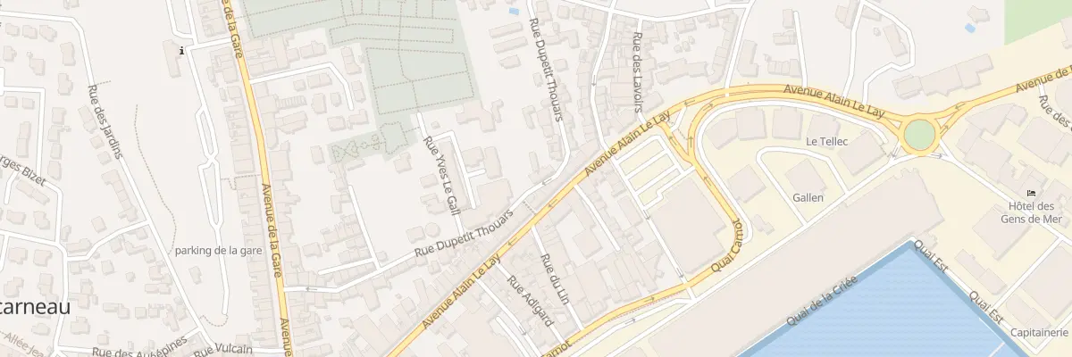 Plan du 31 Rue Dupetit Thouars à Concarneau