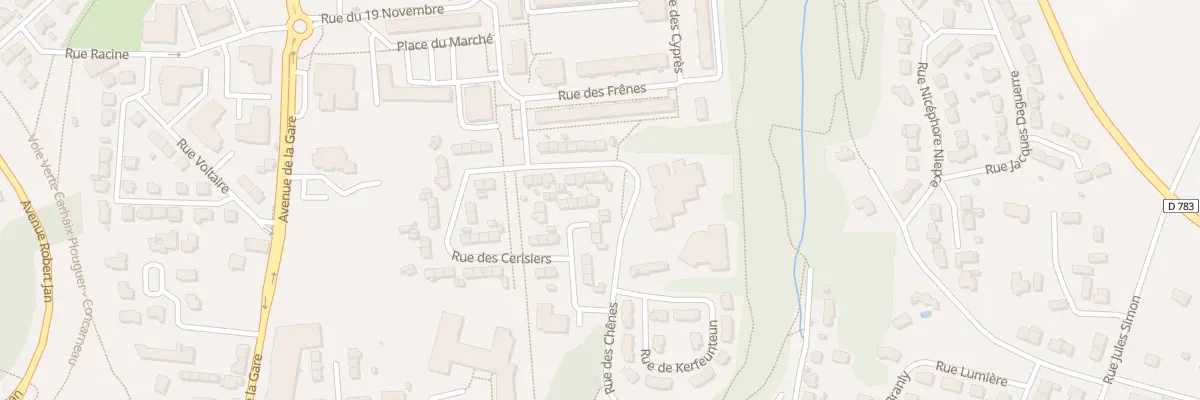 Plan du 23 Rue des Cerisiers à Concarneau