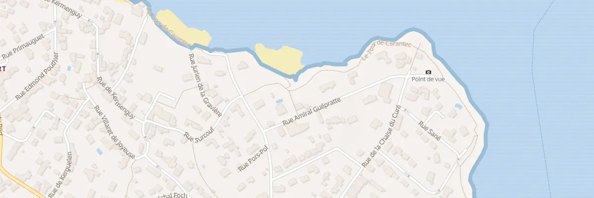 Plan du 9 Rue Amiral Guépratte à Carantec