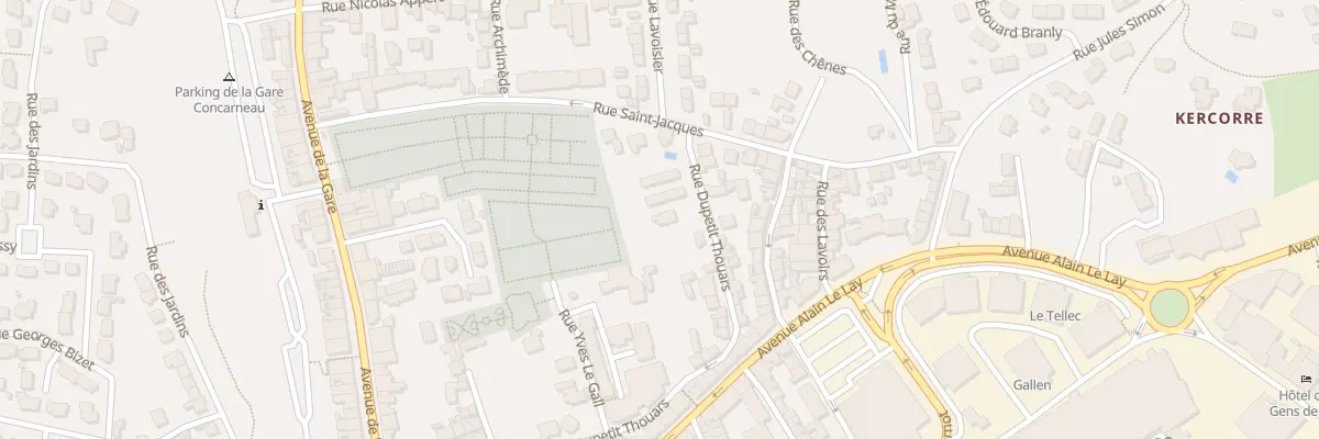 Plan du 53 Rue Dupetit Thouars à Concarneau