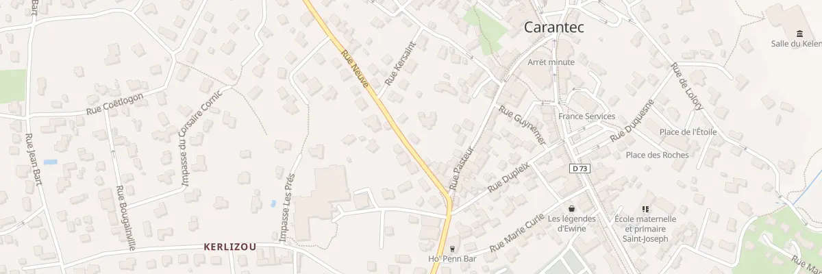 Plan du 9 Rue Neuve à Carantec