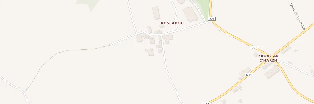 Plan du 167 Roscadou à Lannédern