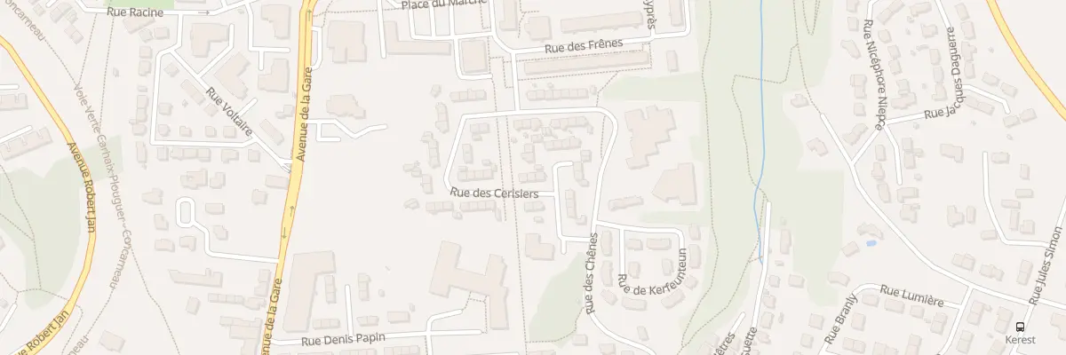 Plan du 9 Rue des Cerisiers à Concarneau