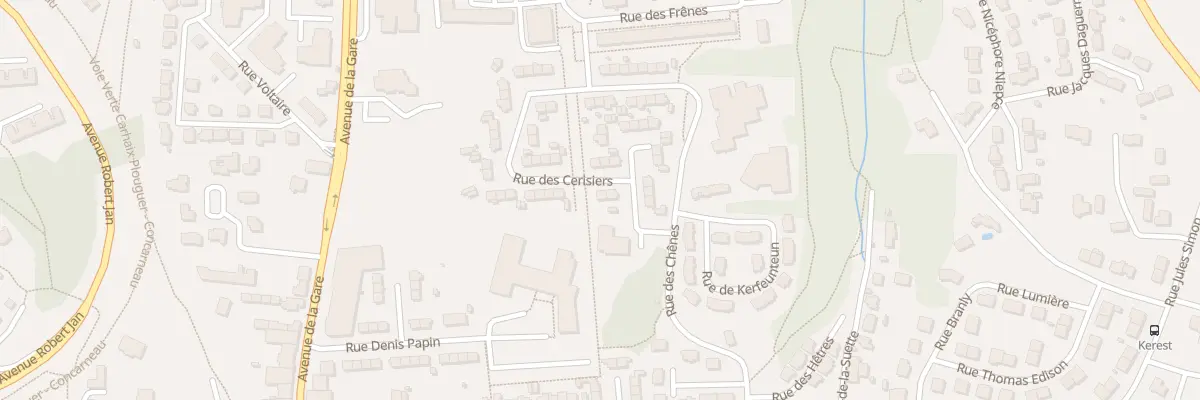 Plan du 16 Rue des Cerisiers à Concarneau