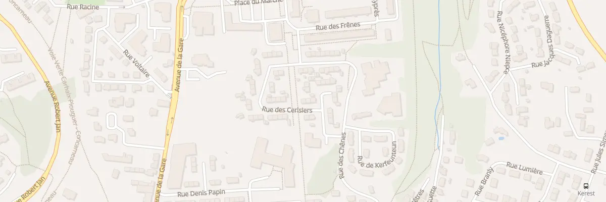 Plan du 7 Rue des Cerisiers à Concarneau