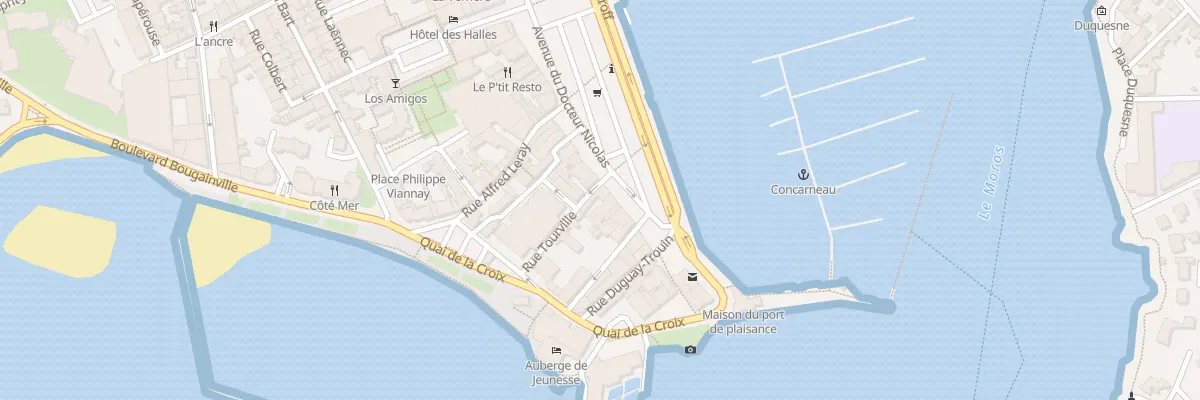 Plan du 1 Rue Tourville à Concarneau