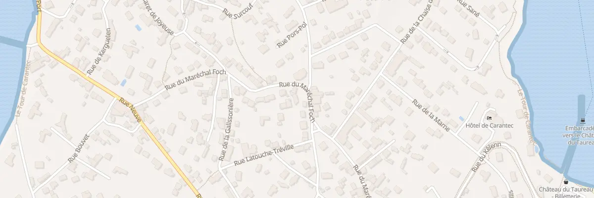 Plan du 30 Rue Marechal Foch à Carantec