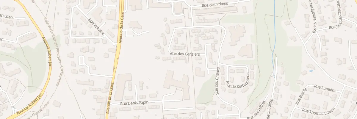Plan du 10 Rue des Cerisiers à Concarneau
