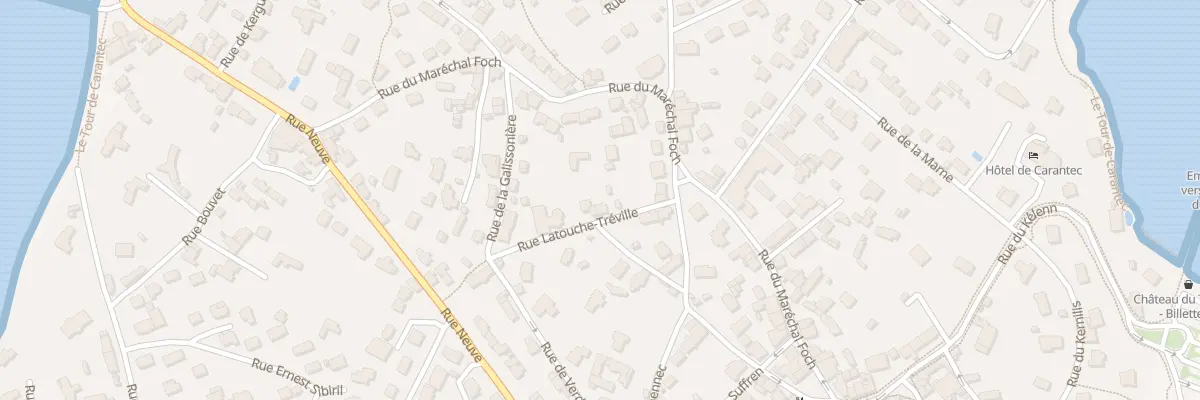 Plan du 5 Rue La Touche Treville à Carantec