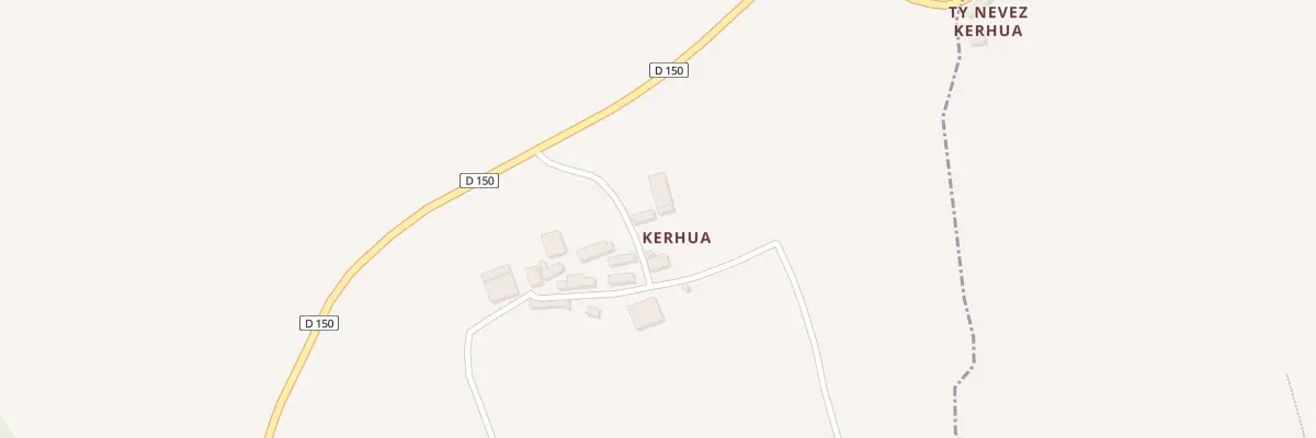 Plan du 1 Kerhua à Elliant
