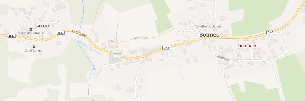 Plan du 97 Bourg à Botmeur
