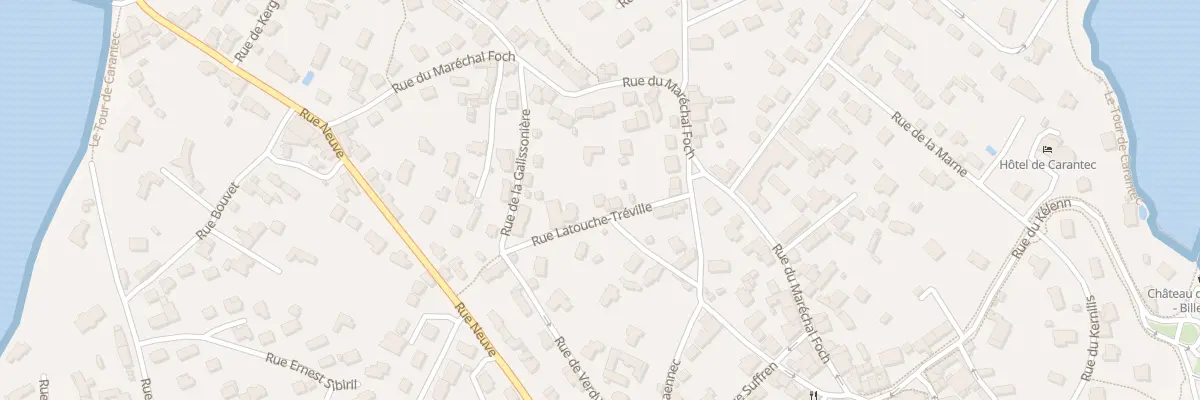 Plan du 9 Rue La Touche Treville à Carantec